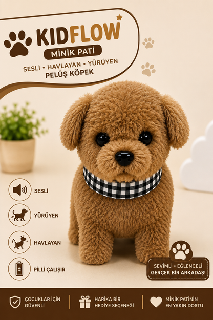 KidFlow™ Yürüyen Peluş Köpek 🐶