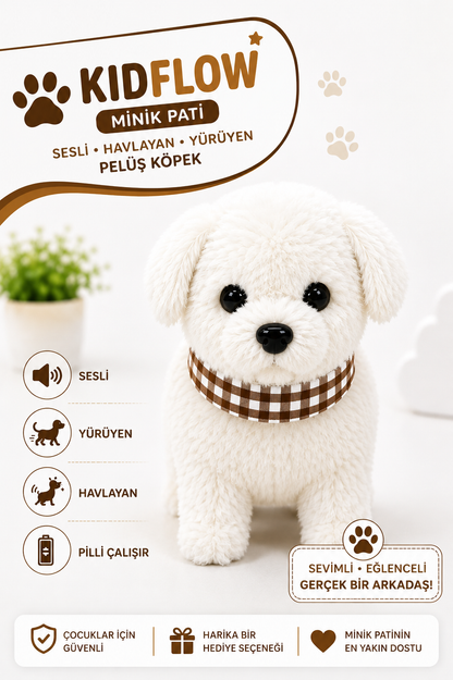 KidFlow™ Yürüyen Peluş Köpek 🐶